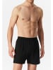 Schiesser Boxershorts Singel-Jersey in Schwarz