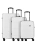 D&N Travel Line 4300 4 Rollen Kofferset 3-teilig weiß