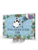 Mr. & Mrs. Panda Adventskalender Panda ZuMenschmenhalt mit Spruch in Eisblau