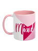 United Labels Katzen Tasse - Miau! Katze aus Keramik 320 ml in rosa