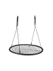 relaxdays Nestschaukel in Schwarz - Ø 120 cm