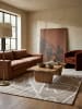KADIMA DESIGN Teppich Kurzflor Strapazierfähig ARLEN Linienmuster Wohnzimmer Modern in Taupe
