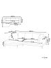 Beliani Ecksofa MARUM in Grau/Schwarz - (W) 262 x (H) 88 x (L) 151 cm