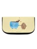 Mr. & Mrs. Panda Schminktasche Kaffee Bohne ohne Spruch in Gelb Pastell