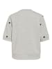 Vila Sweatshirt mit kurzen Ärmeln in Light Grey Melange1