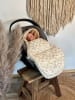 Kaiser Naturfellprodukte Babyschalenfußsack Small Jersey Hooded forrest cream