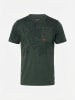 KOROSHI Crew cotton all over t-shirt in khaki