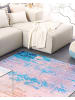 Beliani Kurzflor INEGOL in Blau/Beige - (W) 160 x (H) 0.5 x (L) 230 cm