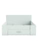 CALICOSY Bett POCKET in Mattweiß - (W) 150,1  x (H) 74,3  x (L) 217,1  cm