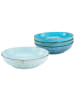 CreaTable Poke Nature Collection Bowl, Bowl-Set, Ø 22,5 cm in blau