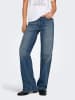 ONLY Jeans mit weitem Bein in Dark Blue Denim