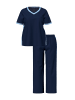 Ulla Popken Pyjama in nachtblau