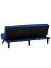 Beliani 3-Sitzer Sofa RONNE in Blau/Braun - (W) 180 x (H) 76 x (L) 95 cm