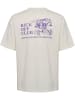 Hummel Hummel T-Shirt Hmlloose Lebensstil Erwachsene in BLANC DE BLANC/ROYAL PURPLE