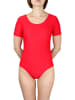 Aquarti Mädchen Gymnastikanzug Kurzarm in rot