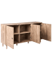 Beliani Sideboard RONGE in Braun - (W) 150 x (H) 75 x (L) 40 cm