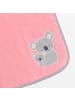 Schlummersack Frottee Badeponcho in Rosa-Weiß
