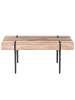 Beliani Couchtisch ADENA in Braun/Schwarz - (W) 60 x (H) 40 x (L) 110 cm