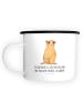 Mr. & Mrs. Panda Teetasse Erdmännchen mit Spruch in Weiß