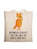 Mr. & Mrs. Panda Schultertasche Fuchs Lord mit Spruch in Creme