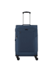 D&N Travel Line 6864 4-Rollen Trolley 66 cm in blau grau petrol