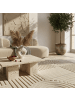 KADIMA DESIGN Teppich 3D Waschbar Skandinavischer Boho RIGI Strapazierfähig in Beige