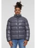 Urban Classics Urban Classics Recycled Zip neck Puffer Jacket in dark stone