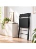 relaxdays Schreibtisch in Schwarz - (B)70 x (H)82 x (T)56 cm