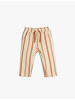 KOTON Sweat Bottoms in Ekru Gestreift