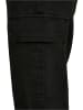 Urban Classics Urban Classics Damen Ladies Knitted Denim High Waist Cargo Pants in black