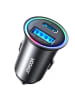 Mcdodo Zigarettenanzünder-Ladegerät 60W USB-A USB-C Mini-Ladegerät Schwarz