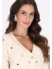 faina Damen Cardigan in Wollweiss