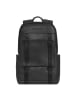 Piquadro David Rucksack Leder 43.5 cm Laptopfach in black