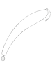 Adeliás Damen Edelstahl Halskette mit Anhänger 46 cm + 5 cm in silber