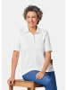 GOLDNER Kurzgröße:  Poloshirt Stretchbequemes Poloshirt in weiß