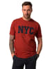 JP1880 Kurzarm T-Shirt in ziegelrot