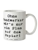 Mr. & Mrs. Panda Tasse Spruch Handwerker Lebensart mit Spruch in Weiß