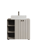 ebuy24 Waschbeckenunterschrank PureBliss (2-teilig) Kaschmir 90 x 53 cm