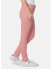 GOLDNER Lange Freizeithose BELLA mit Formbund in lachsrosa