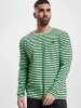 WOOD WOOD WOOD WOOD T-Shirt in palegreen/navystripes