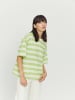 MAZINE T-Shirt Ravi T in apple green/offwhite