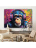 MuchoWow Leinwand bilder Bunte Schimpanse (BxH)