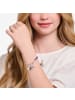 Thomas Sabo Charm-Anhänger Stern Mit Weiße Steinen Und Weißer Kaltemaille in silber, weiß