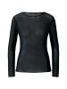 Oui Langarmshirt in black