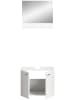 ebuy24 Waschbeckenunterschrank Boston/Tampa (2-teilig) Weiß 57 x 33 cm