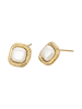 faina Women Earrings in Gold White