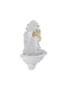 relaxdays Wandbrunnen in Weiß - (B)24,5x (H)40 x (T)13 cm