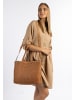 DreiMaster Vintage Shopper Aus Leder in HELLKAMEL