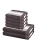 Ross 4 X Handtuch 2 X Duschtuch im Set Harmony in Graphit