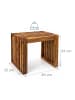 relaxdays Sitzbank in Braun - (B)45 x (H)43 x (T)33 cm